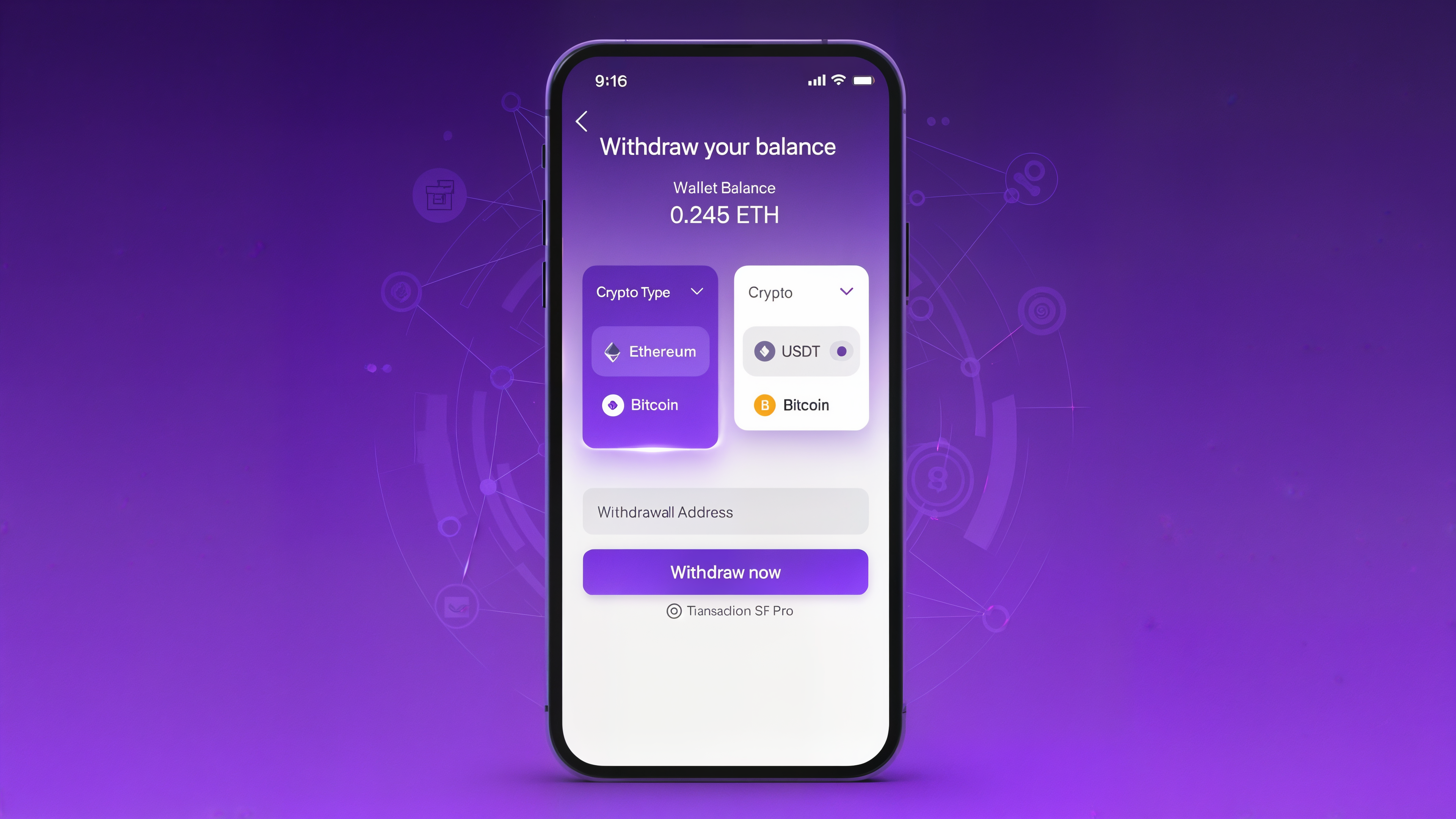 Ekran portfela kelnera